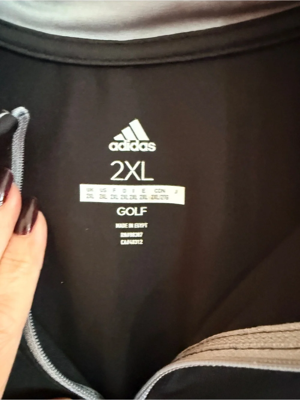 Adidas Black Long-Sleeve Half-Zip Golf Performance Jacket NWOT never Worn sz 2X